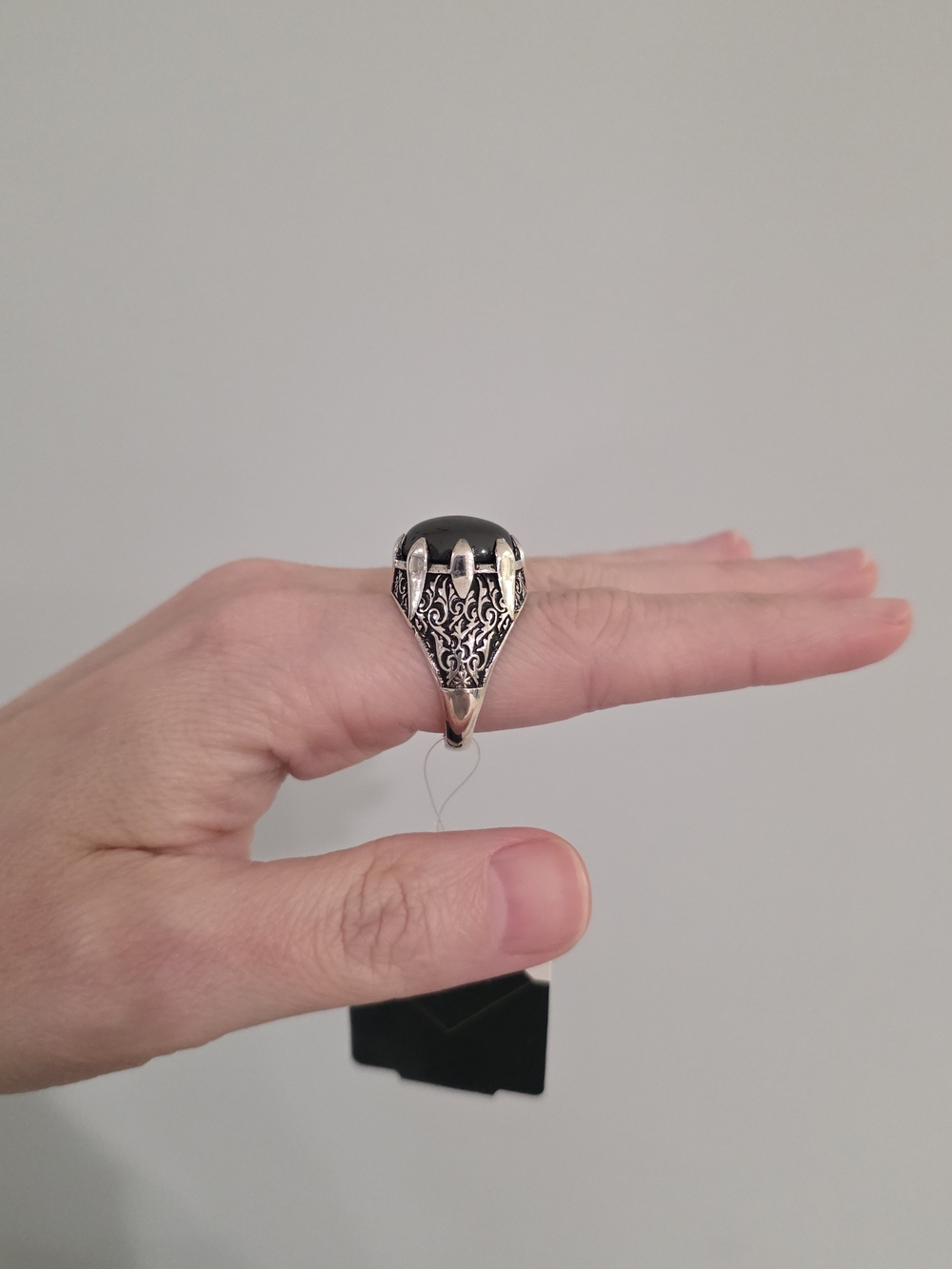 Men’s 925 Sterling Silver Ornate Ring - Size 9